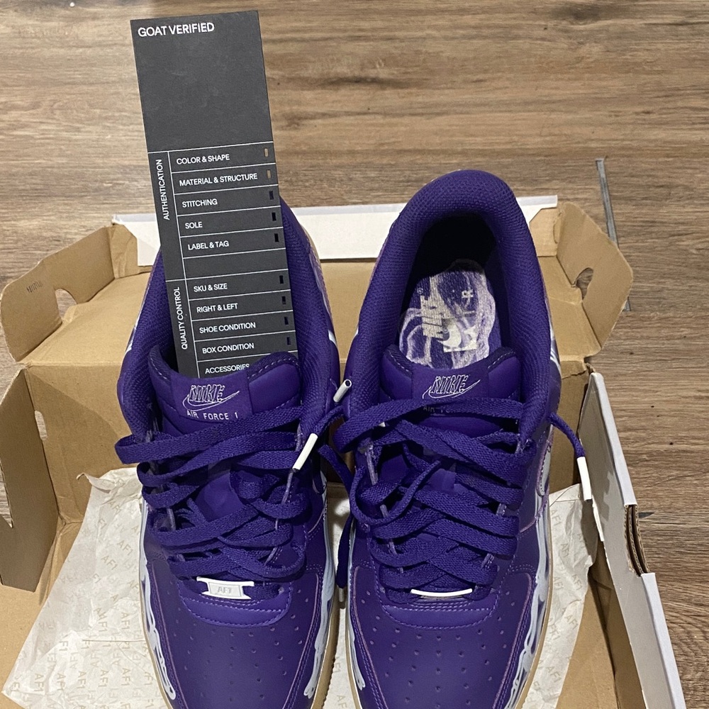 RARE Nike Deep Purple Air Force 1 ‘07 Skeleton QS